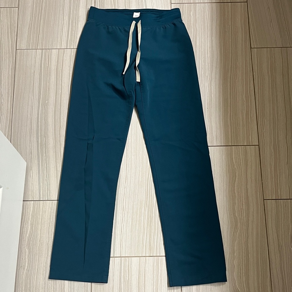 Figs Women's teal Livingston scrub pants